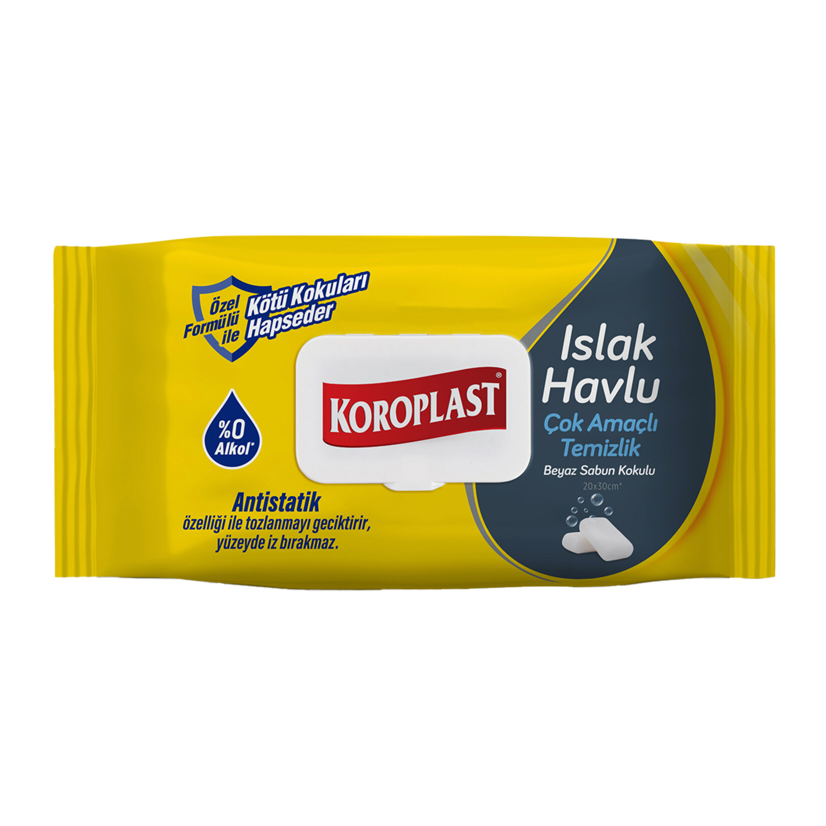  KOROPLAST ISLAK HAVLU 100 LÜ BEYAZ SABUN