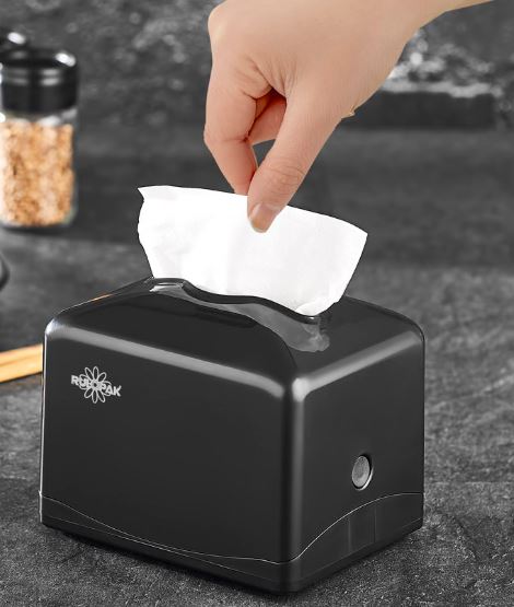 RULOPAK TEKÇEK MASA ÜSTÜ MİNİ PEÇETE DİSPENSERİ (BEYAZ)